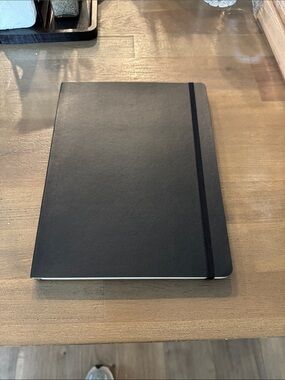 Moleskine Black Hardcover Notebook with Elastic Band